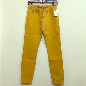 Banana Republic golden yellow Heritage Jeans